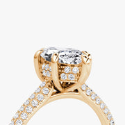 Marquise Cut - Royal Pave Ring - 14 K Gold